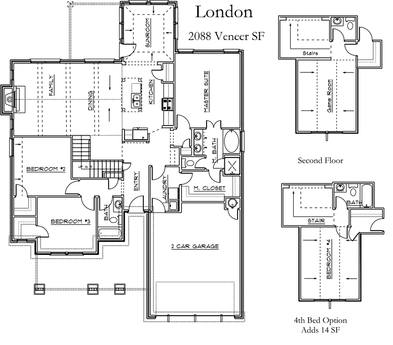 London Collection House Plans in Edmond OK for Custom Homes